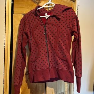 Polka dot scuba hoodie